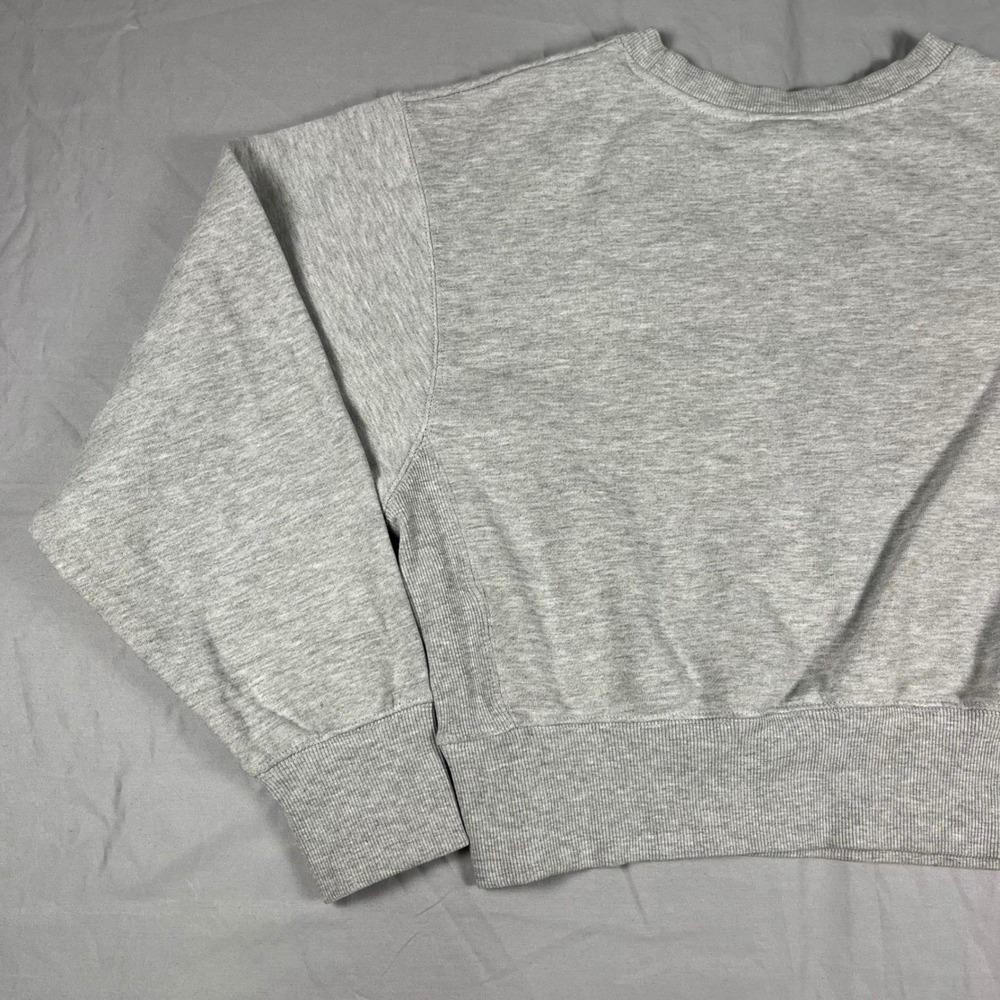 Vintage Style Chicago Bulls Cropped Sweatshirt Gray Women's Large NBA Ultra Game - Picture 6 of 13